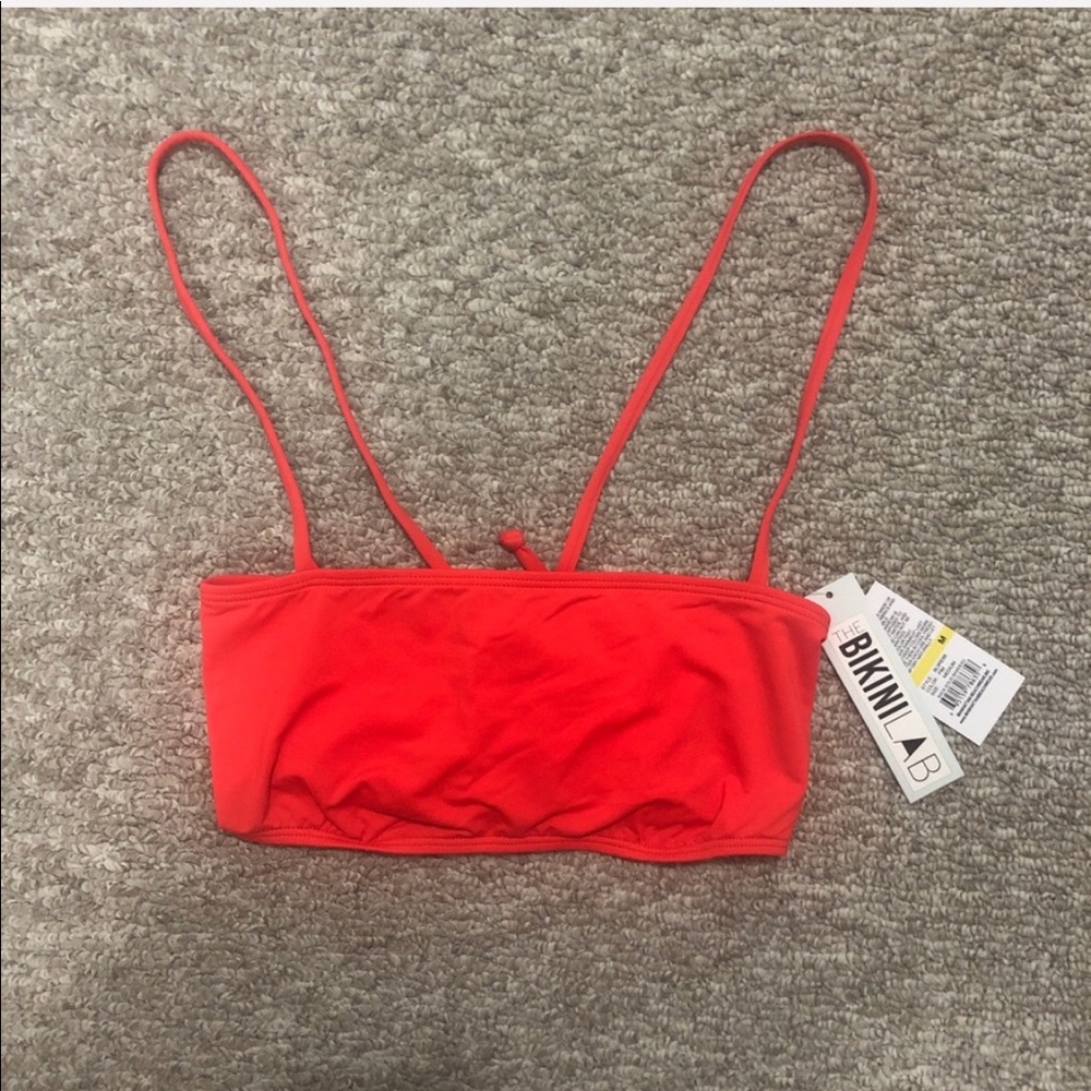The Bikini Lab Solid Bandeau Bikini Top